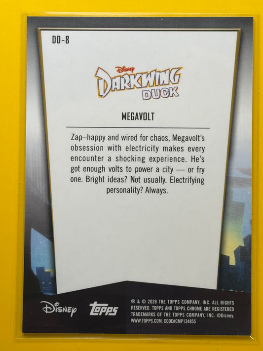 2026 Topps Chrome Disney Darkwing Duck 35th Anniversary #DD-8 Megavolt