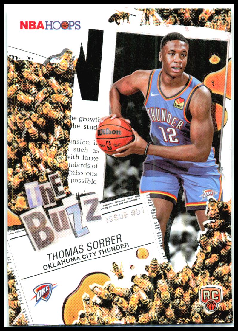 2025-26 Hoops The Buzz #TB-15 Thomas Sorber Oklahoma City Thunder