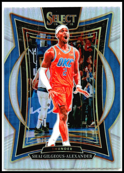 2024-25 Panini Select Silver Prizm #36 Shai Gilgeous-Alexander Thunder
