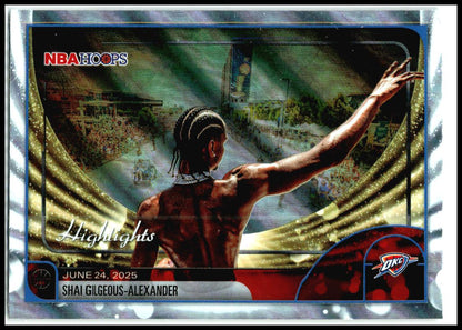 2025-26 Hoops #268 Shai Gilgeous-Alexander Oklahoma City Thunder