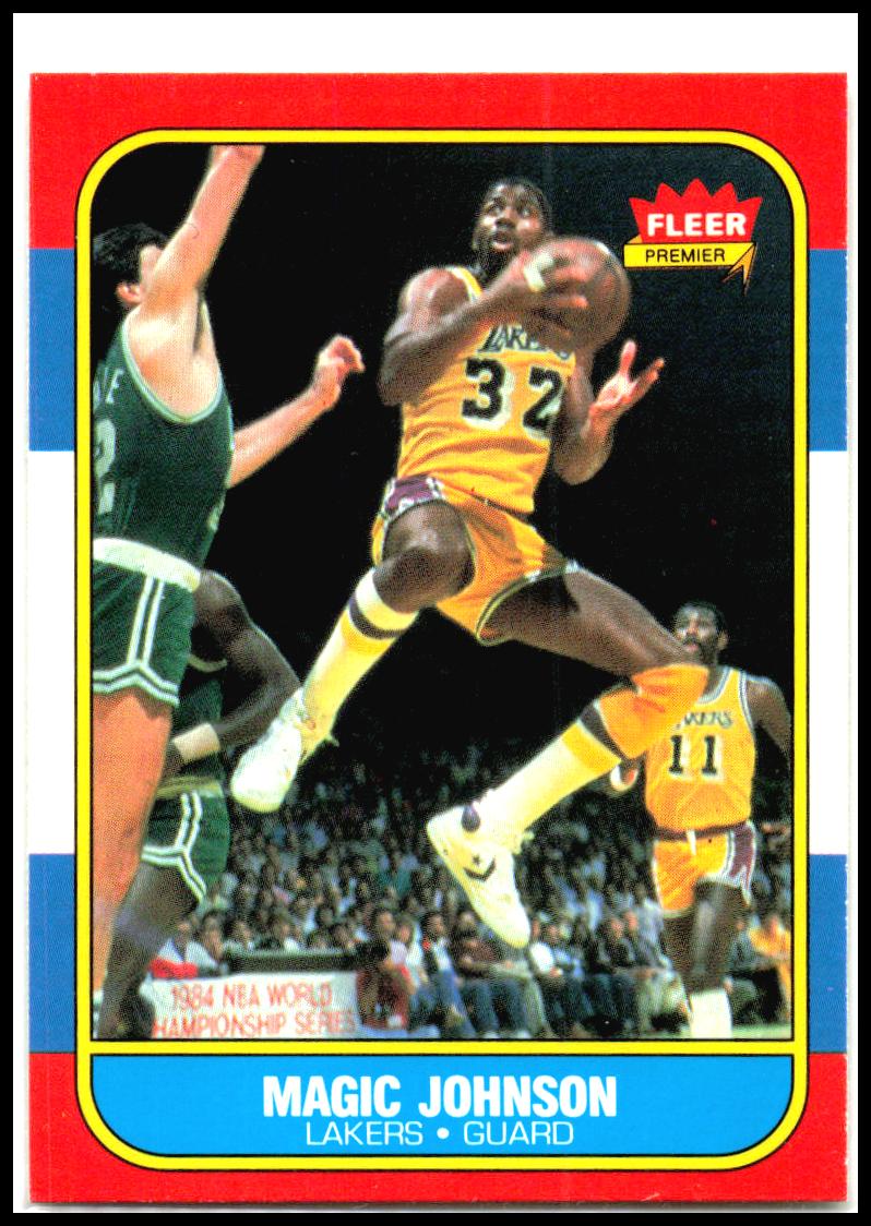 1986-87 Fleer #53 Magic Johnson Los Angeles Lakers