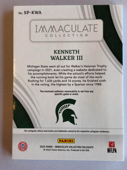 2022 Immaculate Collegiate Immaculate Sneak Peek #SP-KWA Kenneth Walker III