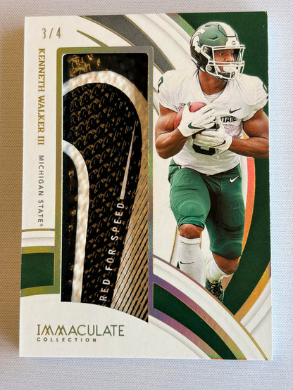 2022 Immaculate Collegiate Immaculate Sneak Peek #SP-KWA Kenneth Walker III