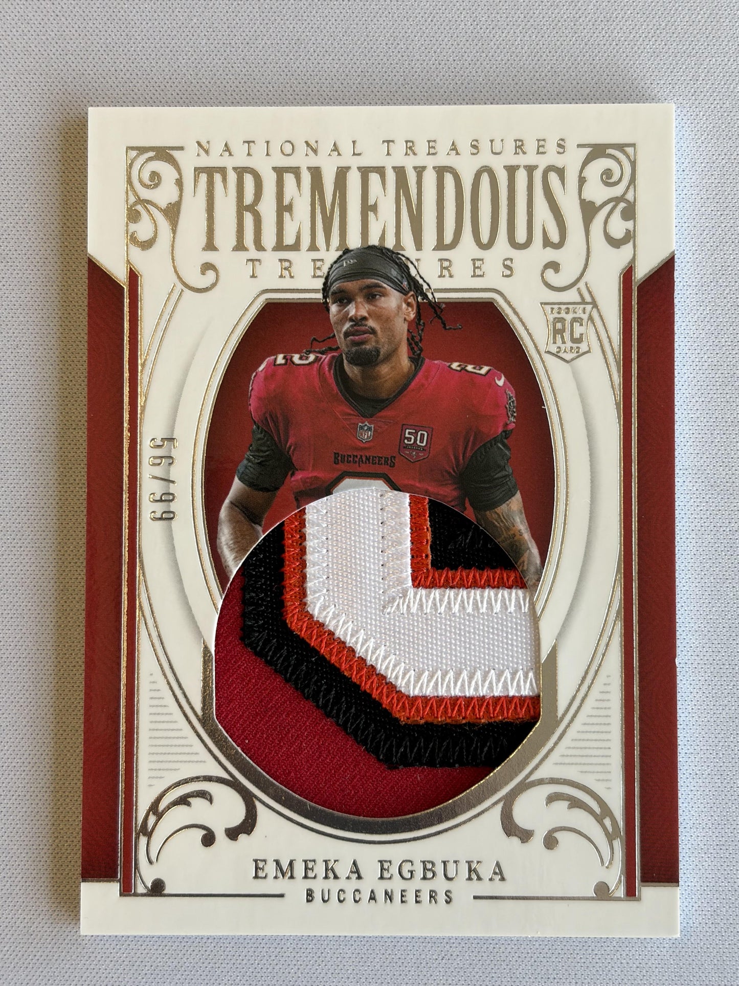 2025 National Treasures Tremendous Treasures #TT-EEA Emeka Egbuka Buccaneers