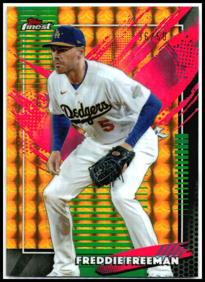 2026 Finest Gold Geometric Refractors #229 Freddie Freeman Dodgers
