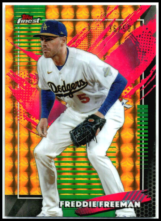 2026 Finest Gold Geometric Refractors #229 Freddie Freeman Dodgers
