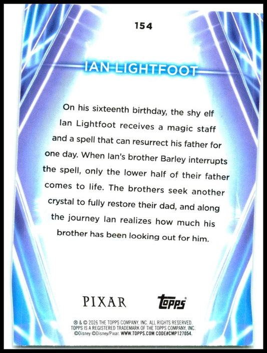 2026 Topps Disney Neon Pink/Green/Blue #/150 #154 Ian Lightfoot