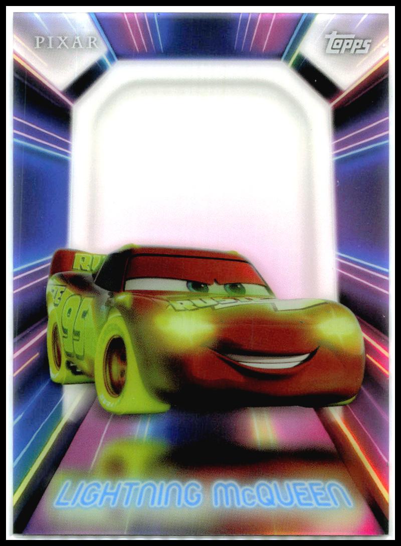2026 Topps Disney Neon Neon PETG Lights #NPL-13 Lightning McQueen