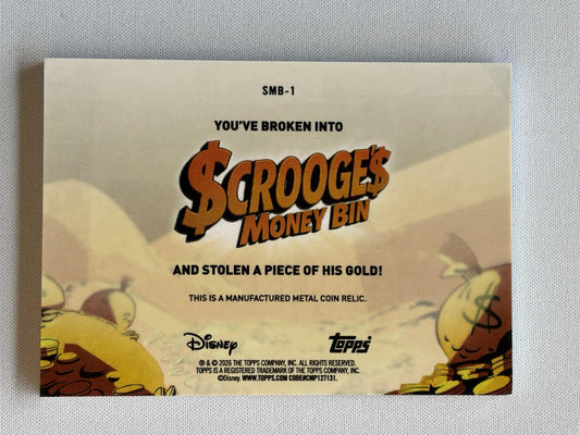 2026 Topps Disney Neon # Scrooges Money Ben Gold SSP