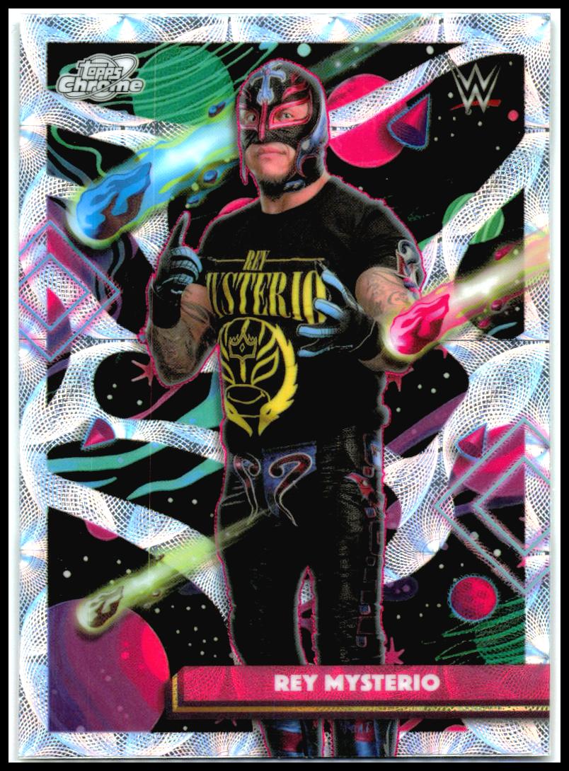 2026 Topps Chrome Cosmic WWE Nucleus Refractor #69 Rey Mysterio