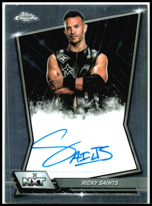 2026 Topps Chrome WWE NXT Autographs #NXT-RIC Ricky Saints Auto