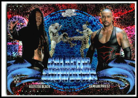 2026 Chrome Cosmic WWE Galactic Showdown Blue Moon #GS-5 Black / Priest