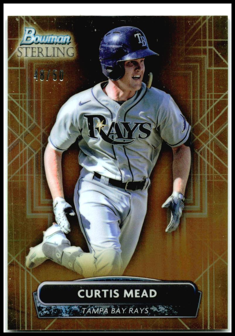 2022 Bowman Sterling Gold /50 #BSP-75 Curtis Mead