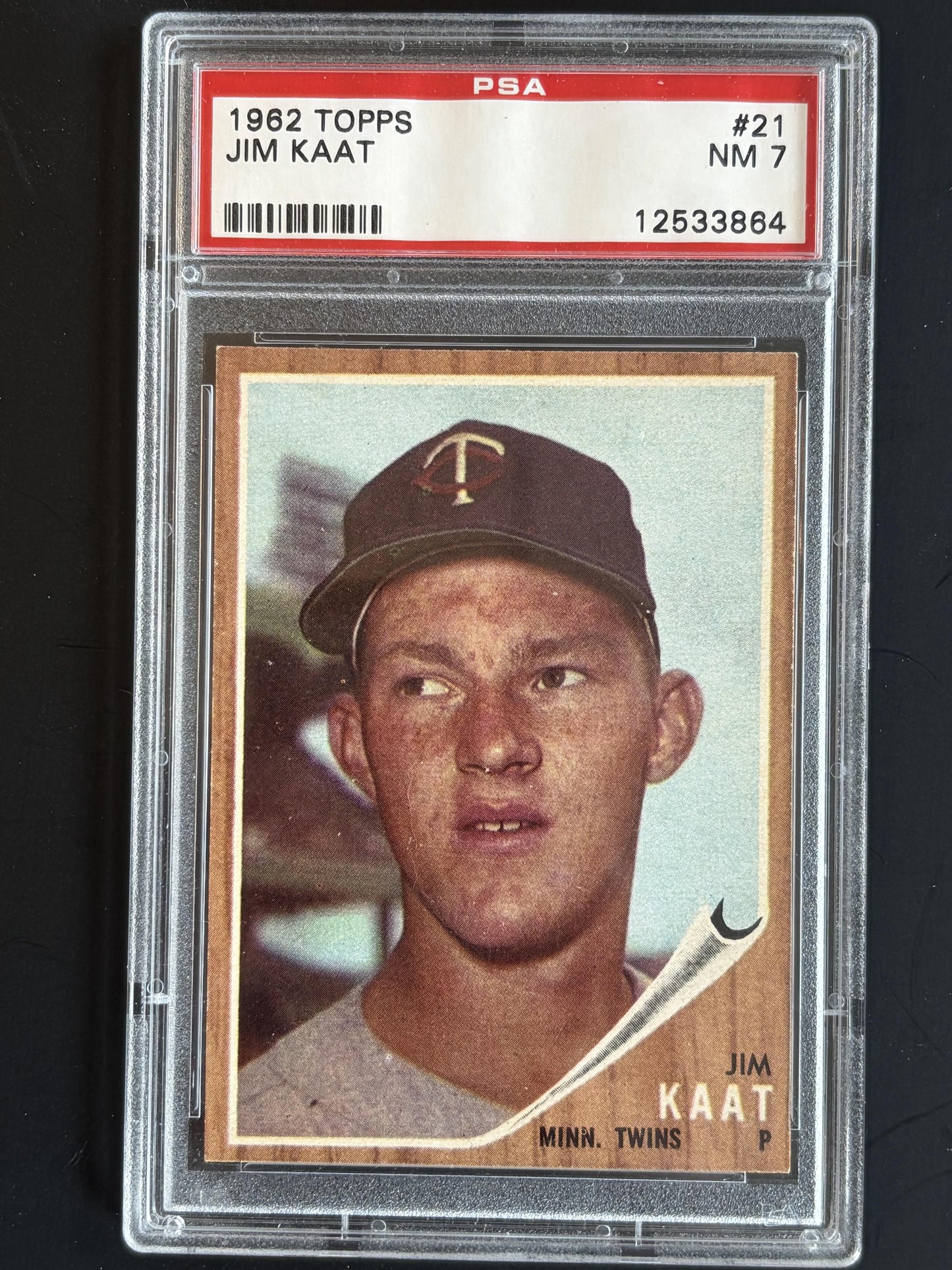 1962 Topps #21 Jim Kaat