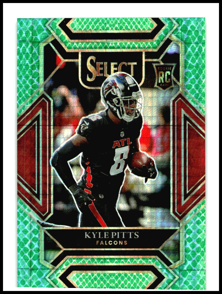 2021 Panini Select Dragon Scale Prizm #246 Kyle Pitts Rookie Falcons