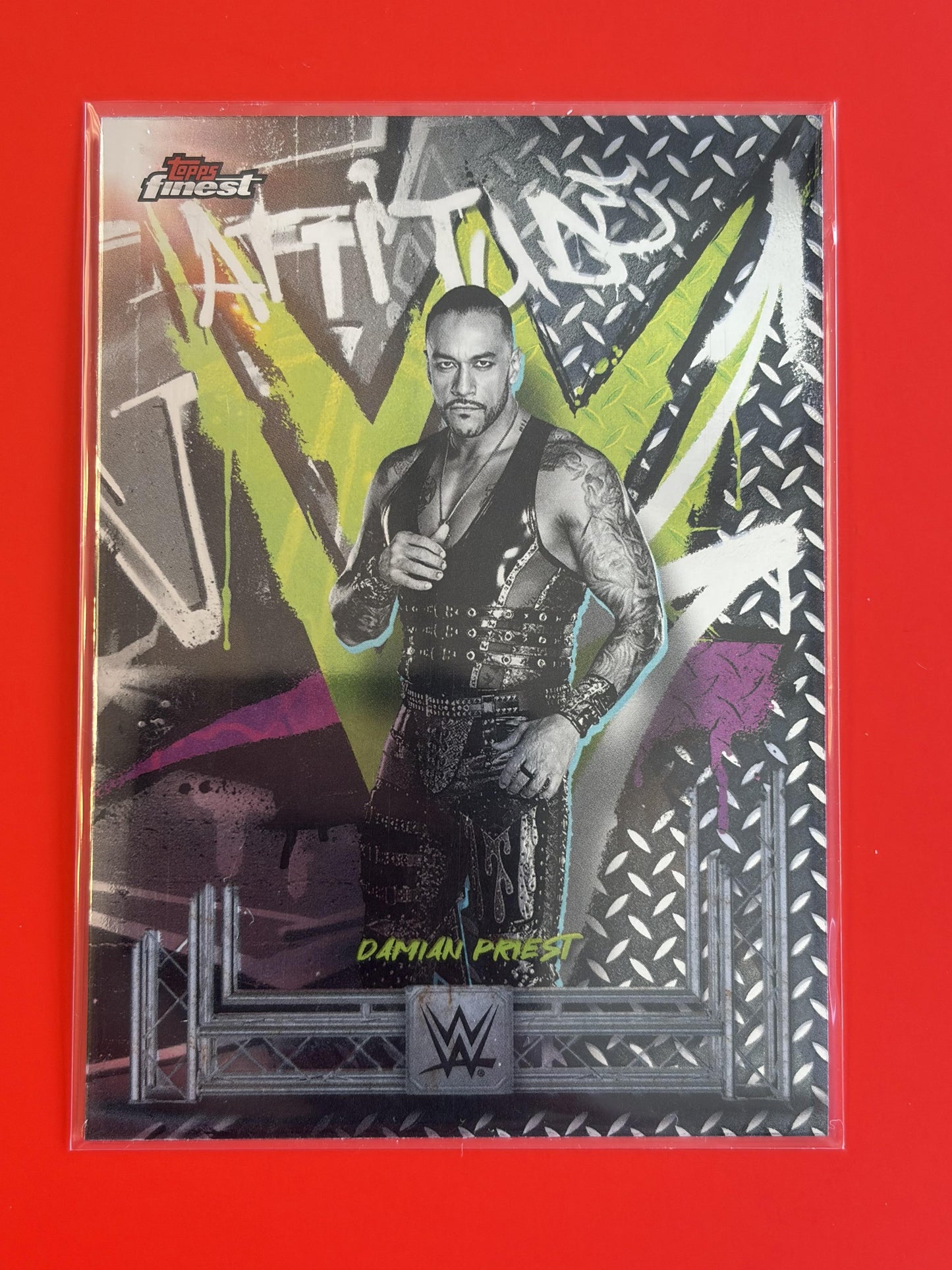 2025 Topps Finest WWE Rare #252 Damian Priest