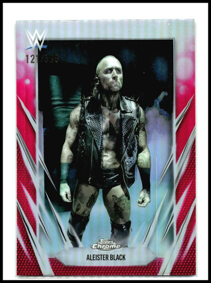 2026 Topps Chrome WWE Magenta Refractor #28 Aleister Black #/399