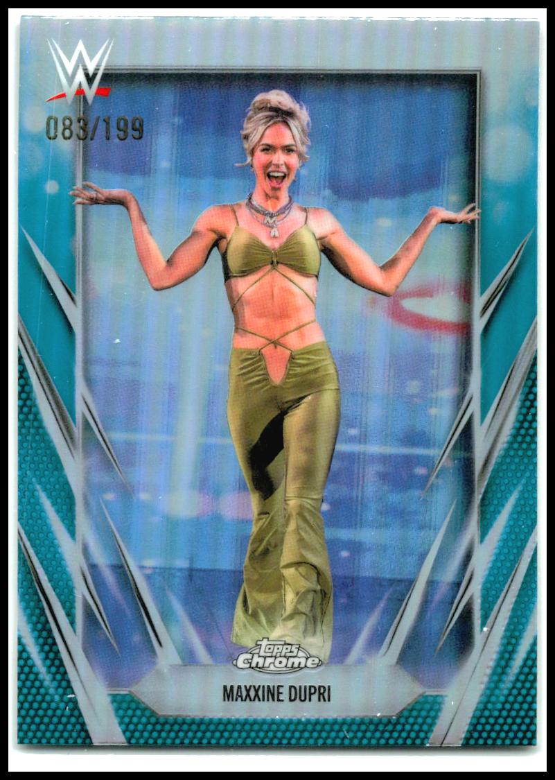 2026 Topps Chrome WWE Aqua Refractor #57 Maxxine Dupri #/199