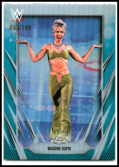 2026 Topps Chrome WWE Aqua Refractor #57 Maxxine Dupri #/199