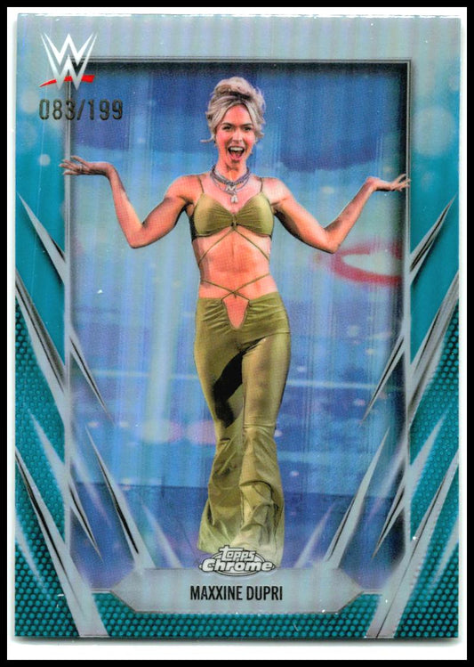 2026 Topps Chrome WWE Aqua Refractor #57 Maxxine Dupri #/199