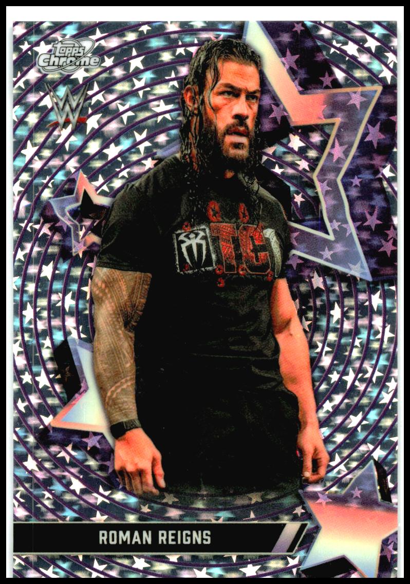 2026 Topps Chrome Cosmic WWE StarFractor #SF-29 Roman Reigns