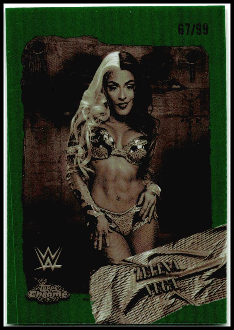 2025 Topps Chrome WWE x Cactus Jack Rodeo Rebels Green #RDR-40 Zelina Vega #/99