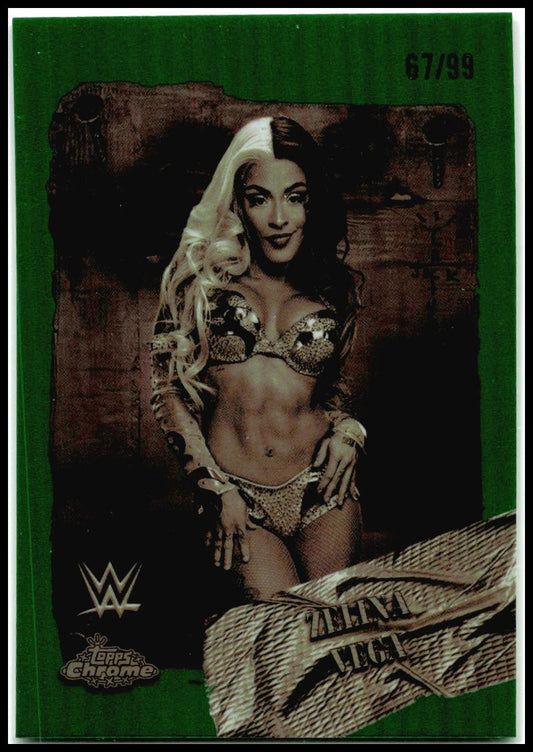 2025 Topps Chrome WWE x Cactus Jack Rodeo Rebels Green #RDR-40 Zelina Vega #/99