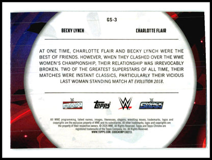 2026 Topps Chrome Cosmic WWE Galactic Showdown # Becky Lynch / Charlotte Flair