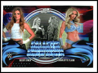 2026 Topps Chrome Cosmic WWE Galactic Showdown # Becky Lynch / Charlotte Flair