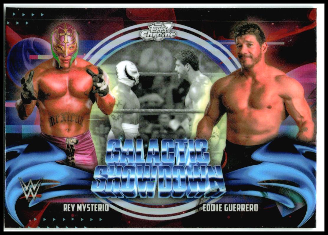 2026 Topps Chrome Cosmic WWE Galactic Showdown # Rey Mysterio / Eddie Guerrero