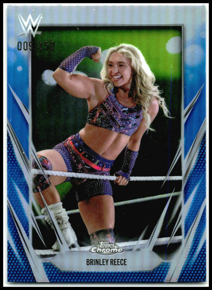 2026 Topps Chrome WWE Blue Refractor #149 Brinley Reece #/150