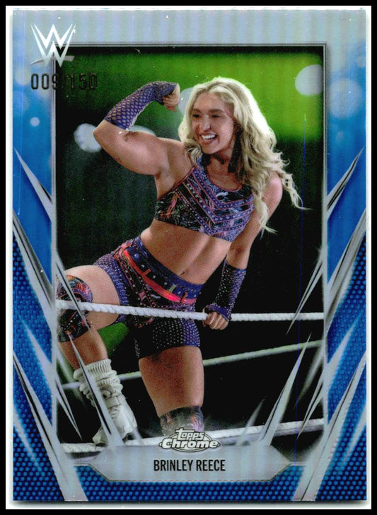 2026 Topps Chrome WWE Blue Refractor #149 Brinley Reece #/150