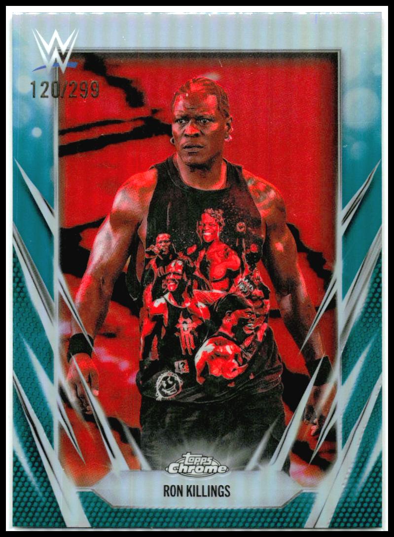2026 Topps Chrome WWE Teal Refractor #14 Ron Killings #/299