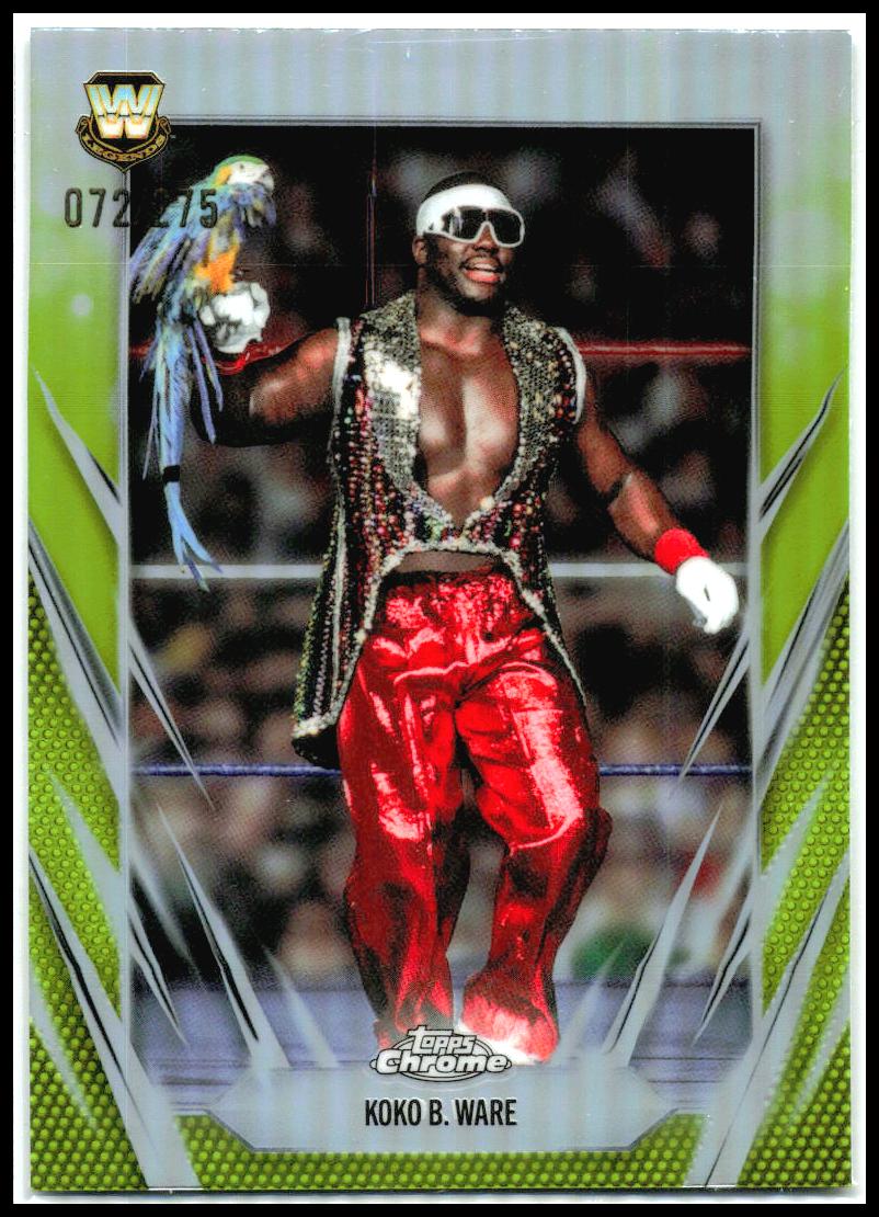 2026 Topps Chrome WWE Yellow Refractor #113 Koko B. Ware #/275