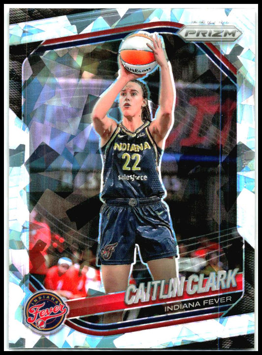 2025 Panini Prizm WNBA Ice Prizms #22 Caitlin Clark Indiana Fever