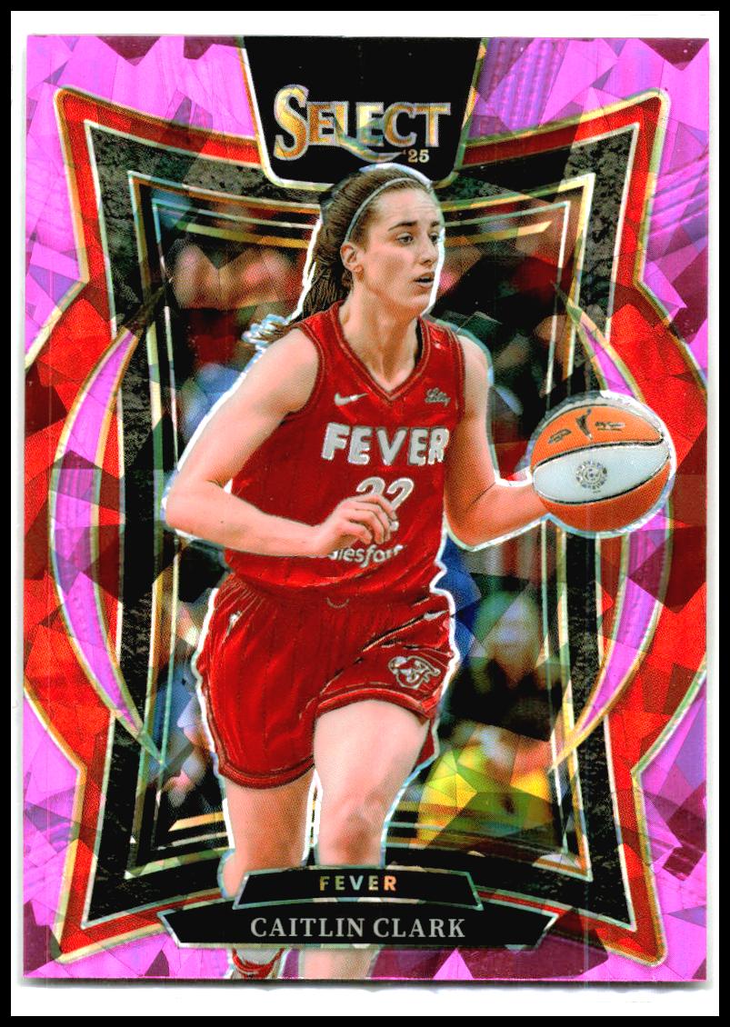 2025 Panini Select WNBA Pink Ice Prizms #41 Caitlin Clark Indiana Fever