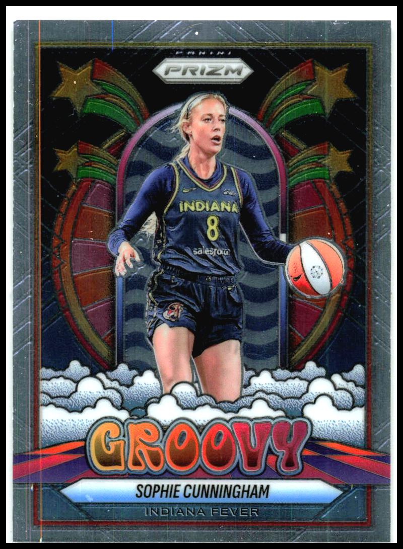 2025 Panini Prizm WNBA Groovy #7 Sophie Cunningham Indiana Fever