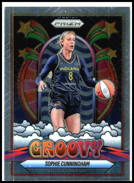 2025 Panini Prizm WNBA Groovy #7 Sophie Cunningham Indiana Fever