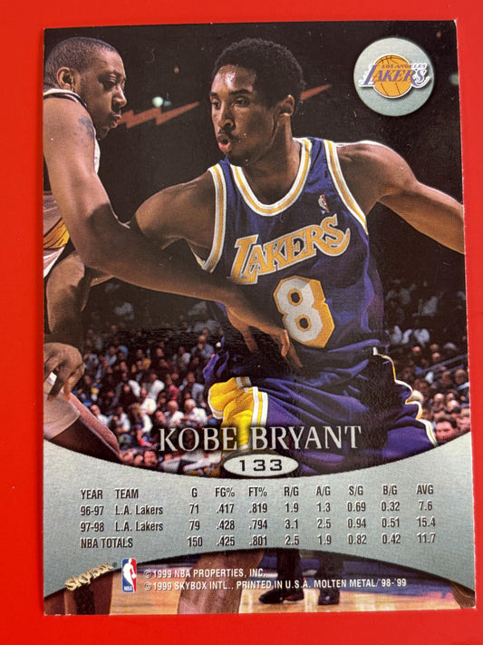 1998-99 SkyBox Molten Metal #133 Kobe Bryant Los Angeles Lakers