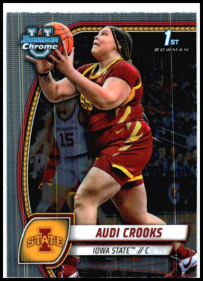 2024-25 Bowman University Chrome #9 Audi Crooks Iowa State Cyclones