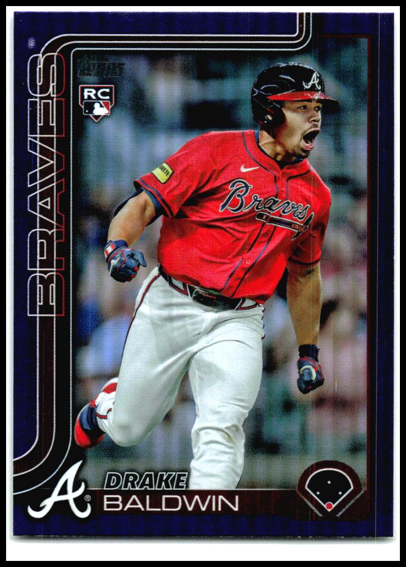 2025 Topps Update Purple Holo Foil #US87 Drake Baldwin Rookie Braves