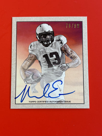 2014 Bowman 50 Bowman Mini Auto Blue Ink #/99 #12 Mike Evans