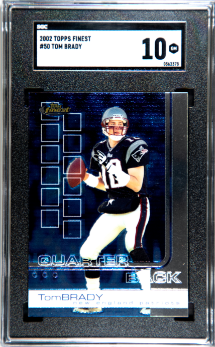 2002 Topps Finest #50 Tom Brady