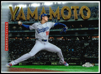 2026 Topps Chrome Perspectives #P-4 Yoshinobu Yamamoto Los Angeles Dodgers