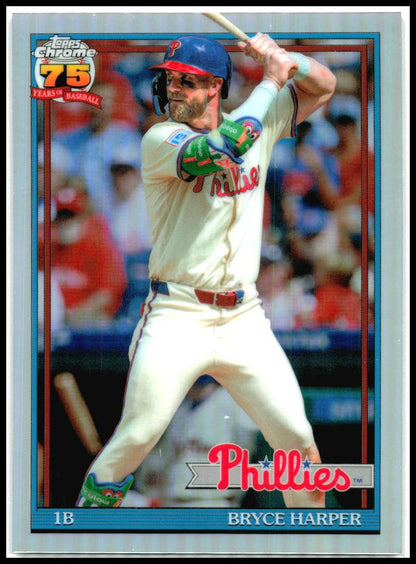2026 Topps Chrome 1991 Topps Chrome #91CB-3 Bryce Harper Phillies
