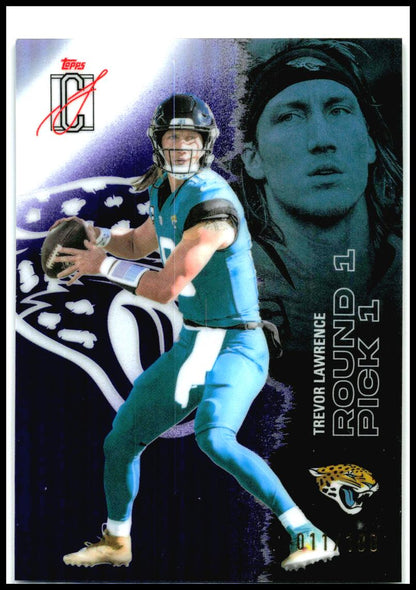 2025 Topps Signature Class Chrome Purple /100 #26 Trevor Lawrence Jaguars