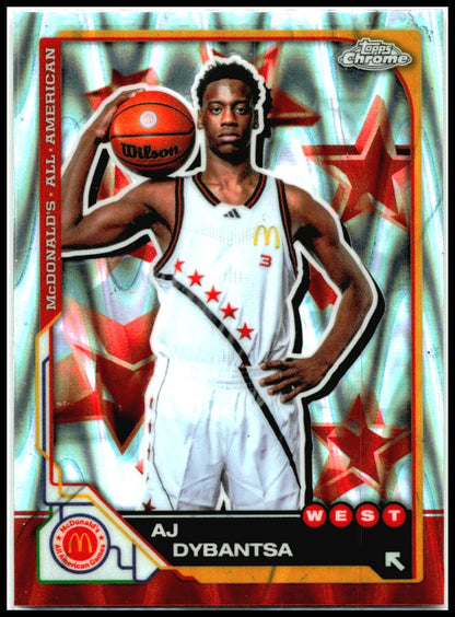 2025 Topps Chrome McDonald's All American Raywave #7 AJ Dybantsa