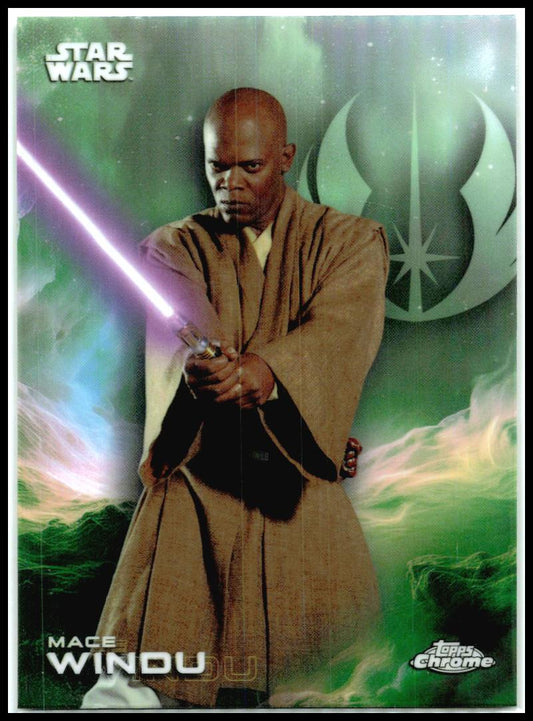2025 Topps Chrome Star Wars Refractor #AV-85 Mace Windu