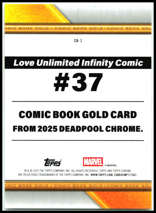 2025 Topps Chrome Marvel Deadpool Comic Book Gold #CB-3 Deadpool
