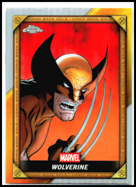2025 Topps Chrome Marvel Deadpool Comic Book Gold #CB-7 Wolverine